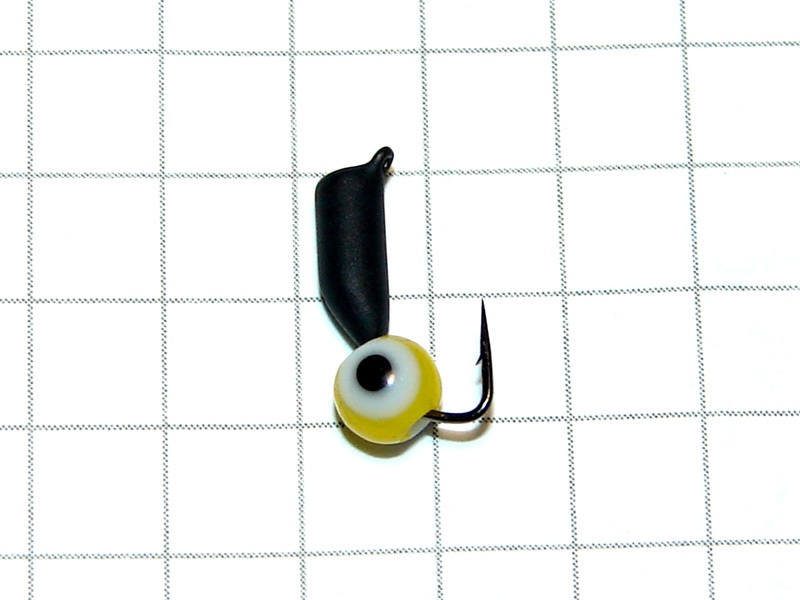 картинка D2,8 (0,50 гр) Мормышка УЛОВКА «окунёвый глаз» 4 мм (желтый) от магазина "Без насадки"
