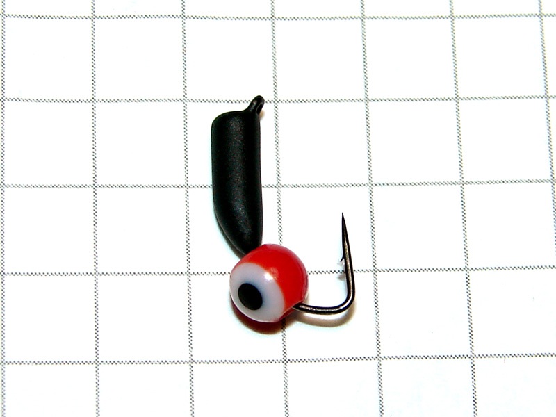 картинка D2,8 (0,62 гр) Мормышка УЛОВКА «окунёвый глаз» 4 мм (красный) от магазина "Без насадки"
