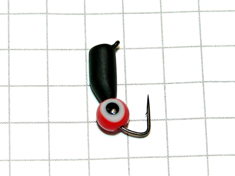 картинка D3,2 (0,85 гр) Мормышка УЛОВКА «окунёвый глаз» 4 мм (красный) от магазина "Без насадки"