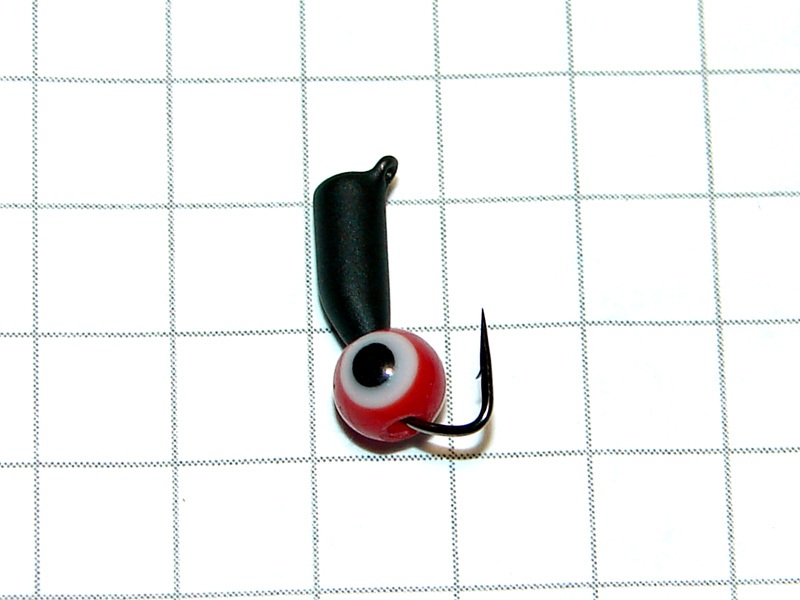 картинка D2,8 (0,50 гр) Мормышка УЛОВКА «окунёвый глаз» 4 мм (красный) от магазина "Без насадки"