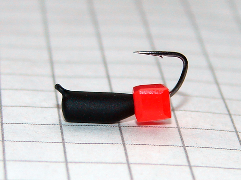 картинка D2,8 (0,50 гр) Мормышка УЛОВКА «гвоздекубик» 3,5 мм (красный) от магазина "Без насадки"