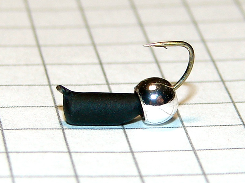 картинка D2,8 (0,65 гр) Мормышка УЛОВКА "гвоздик" с лат. шар. (серебряный) 3,8 мм от магазина "Без насадки"