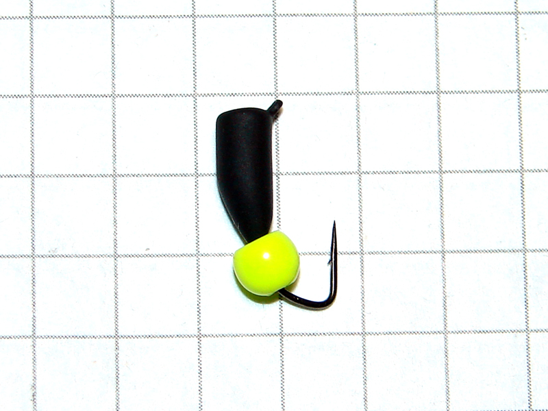картинка D3,2 (1,1 гр) Мормышка УЛОВКА "гвоздик" с лат. шар. 3,8 мм (шартрез флуо) от магазина "Без насадки"