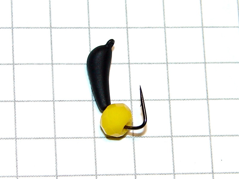 картинка Мормышка вольфрамовая «УРАЛКА» гранёная буса (желтый) 0,67 гр, Уловка от магазина "Без насадки"