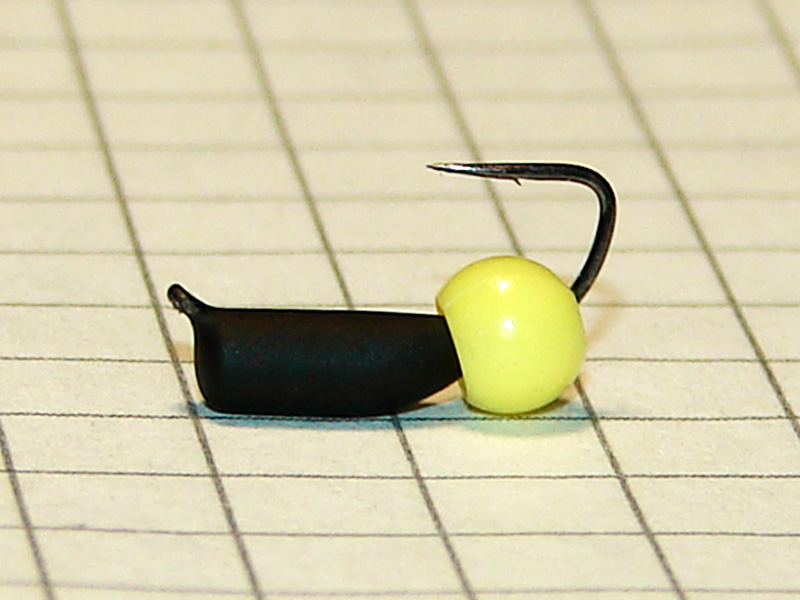 картинка D2,8 (0,50 гр) Мормышка УЛОВКА «неоновый шарик» 3,8 мм (желтый флуоресцентный) от магазина "Без насадки"
