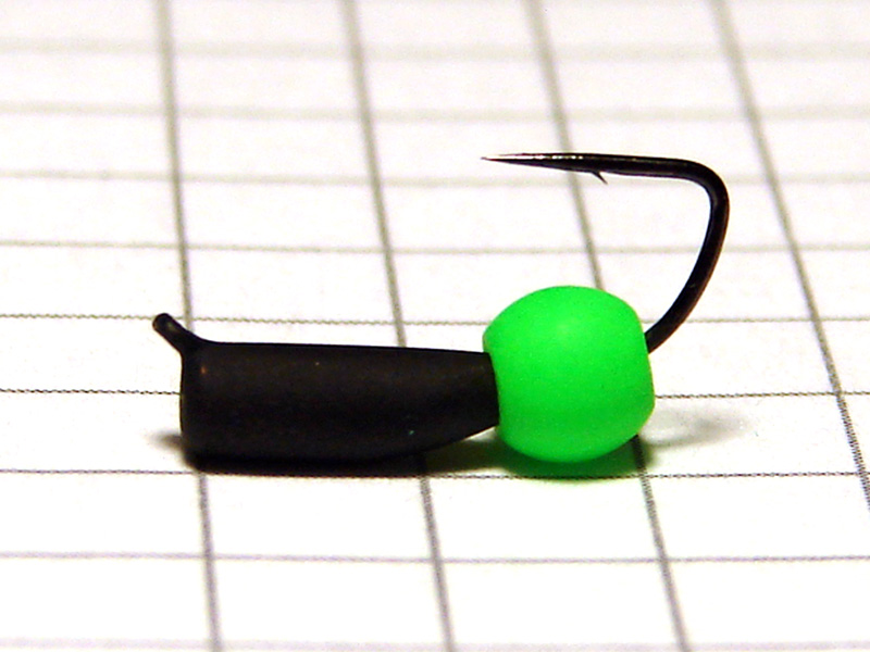 картинка D2,8 (0,62 гр) Мормышка УЛОВКА «неоновый шарик» 3,8 мм (зелёный флуоресцентный) от магазина "Без насадки"