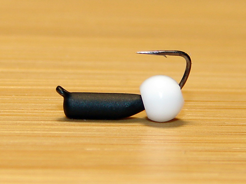 картинка D2,4 (0,40 гр) Мормышка УЛОВКА «неоновый шарик» 3,8 мм (белый флуоресцентный) от магазина "Без насадки"