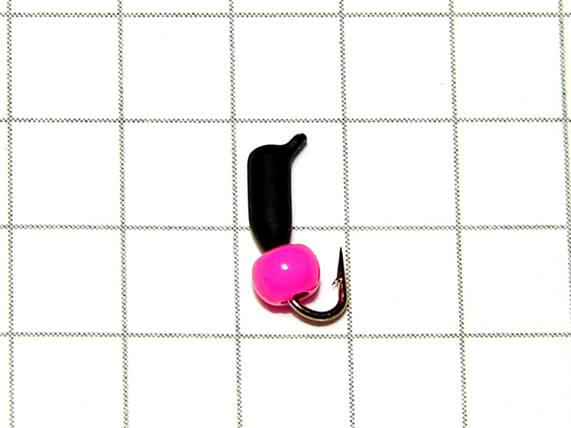картинка D2 (0,22 гр) Мормышка УЛОВКА «МИКРОБ» с лат. шар. 2,8 мм, розовый флуо от магазина "Без насадки"