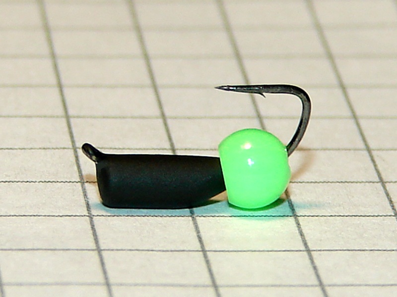 картинка D2,8 (0,50 гр) Мормышка УЛОВКА «неоновый шарик» 3,8 мм (зелёный флуоресцентный) от магазина "Без насадки"