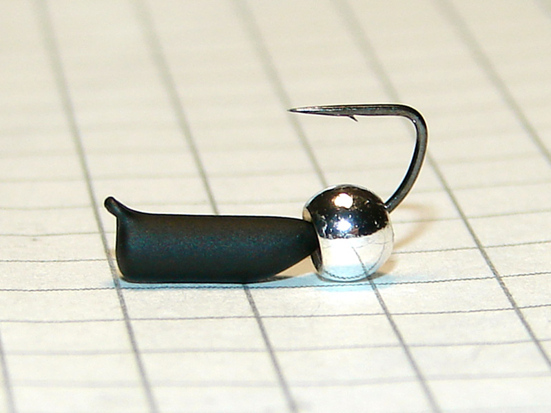 картинка D2,8 (0,75 гр) Мормышка УЛОВКА "гвоздик" с лат. шар. 3,8 мм (серебро) от магазина "Без насадки"