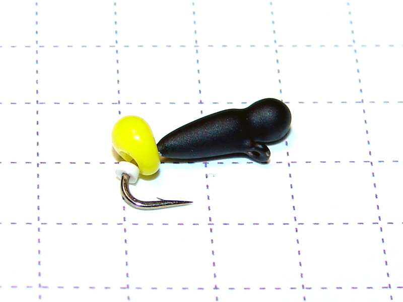 картинка D2,5 (0,45 гр) Мормышка вольфрамовая «ВЕСНЯНКА» капля желтая, Уловка от магазина "Без насадки"
