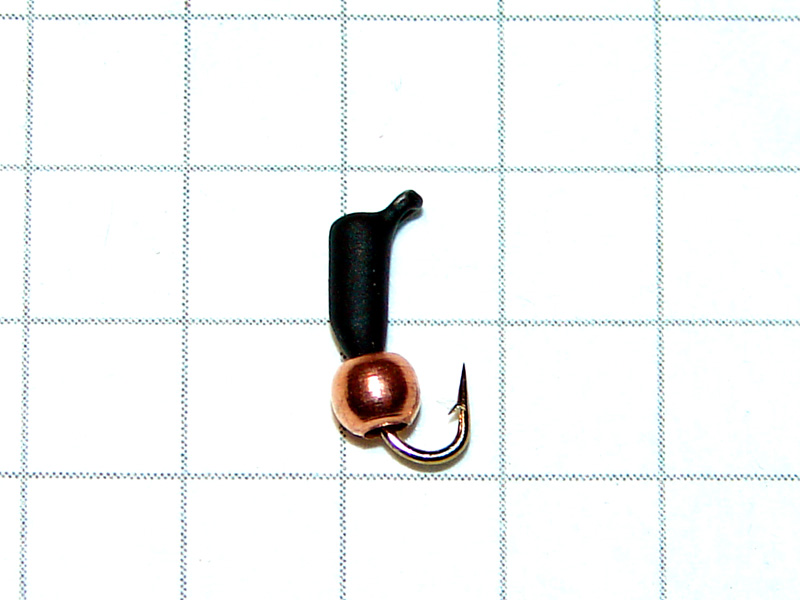 картинка D2 (0,22 гр) Мормышка УЛОВКА «МИКРОБ» с лат. шар. 2,8 мм, медный от магазина "Без насадки"